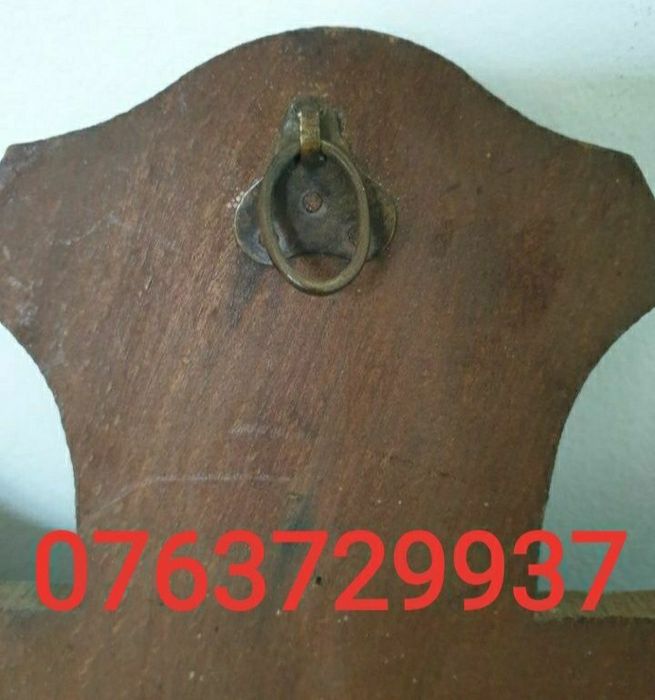 Crucifix vechi din bronz argintat, de secol XIX