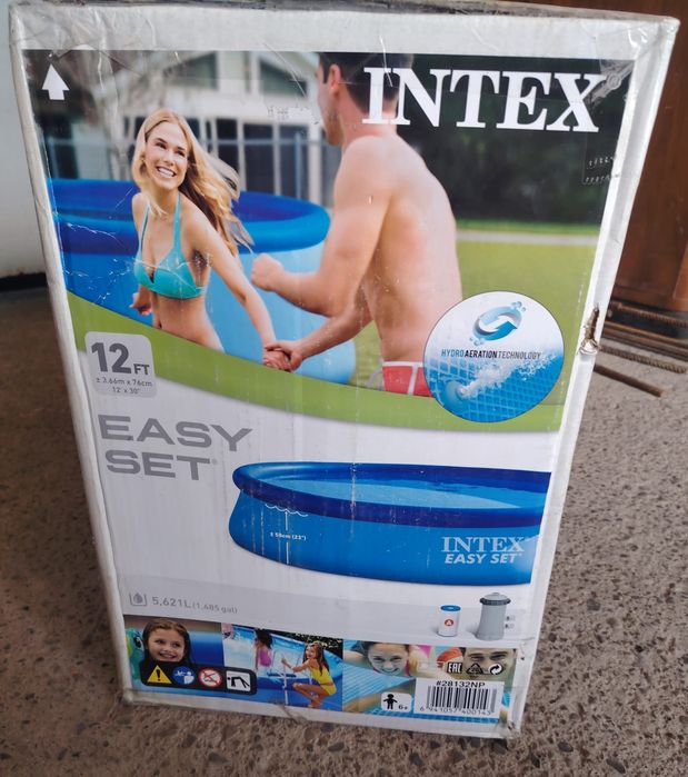 Piscină gonflabilă Intex Easy Set – Dimensiuni 3.66m x 76cm – Volum 5.621 litri