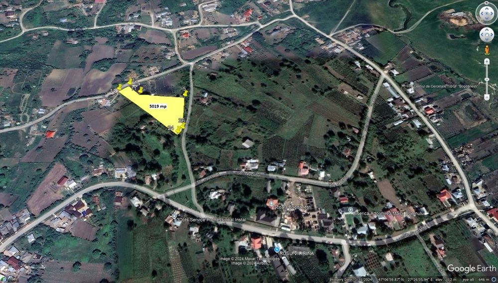 Teren intravilan Bogdanesti - Vorovesti - Iasi