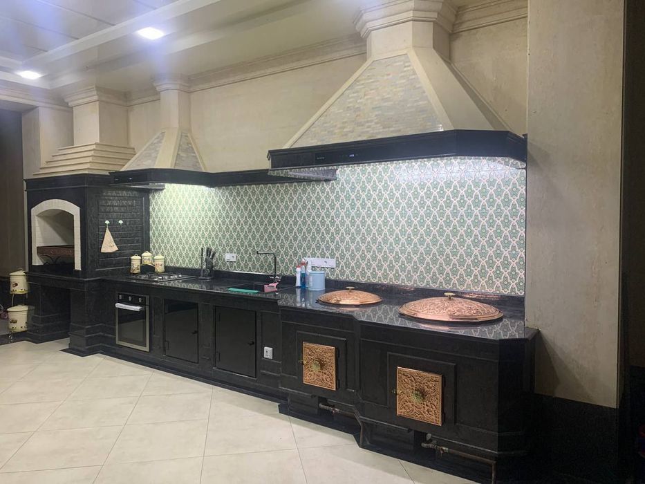 Yozgi oshxona Barbikyu kamin ishlarni qilamiz