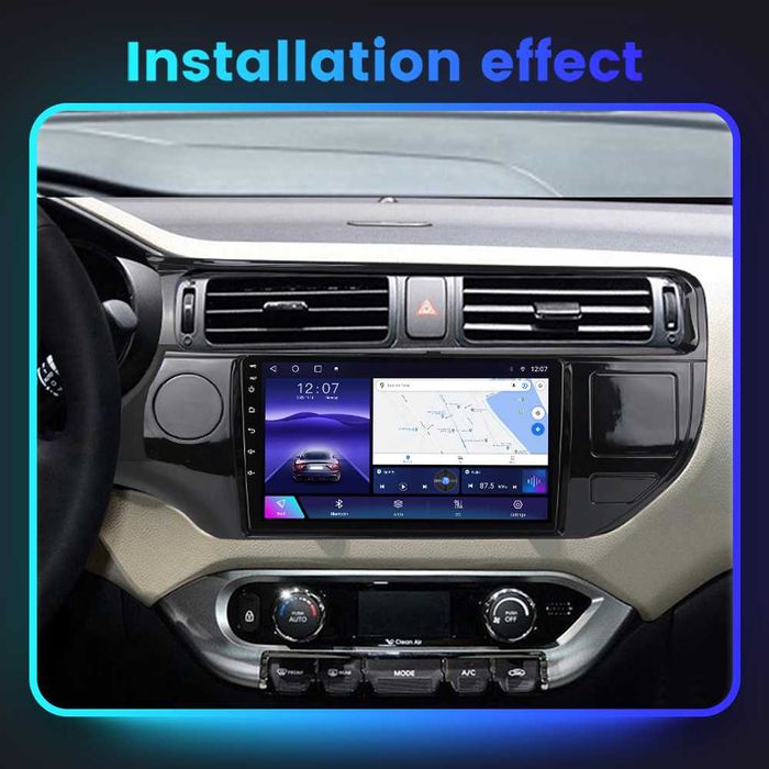 Navigatie Android 14 KIA Rio 2011- 2017 1/8 Gb Waze CarPlay + CAMERA