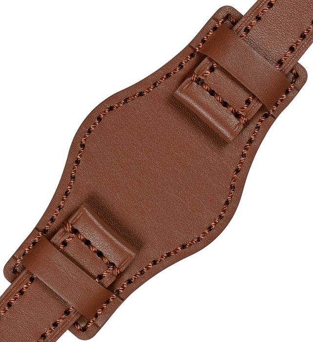 Bratara Ceas piele 22mm Curea maro stil FOSSIL cu aspect vintage