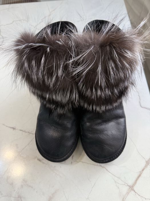 Loretta угги (обувь )40размер кожанные зимние теплые натуральные