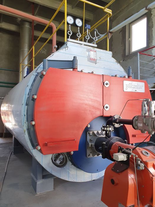 Продается газовый паровой котел в комплекте Yukseltur