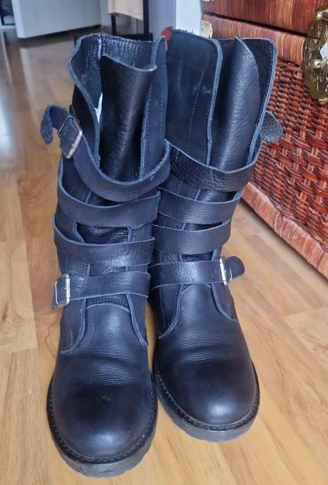 Зимни ботуши от ест.кожа