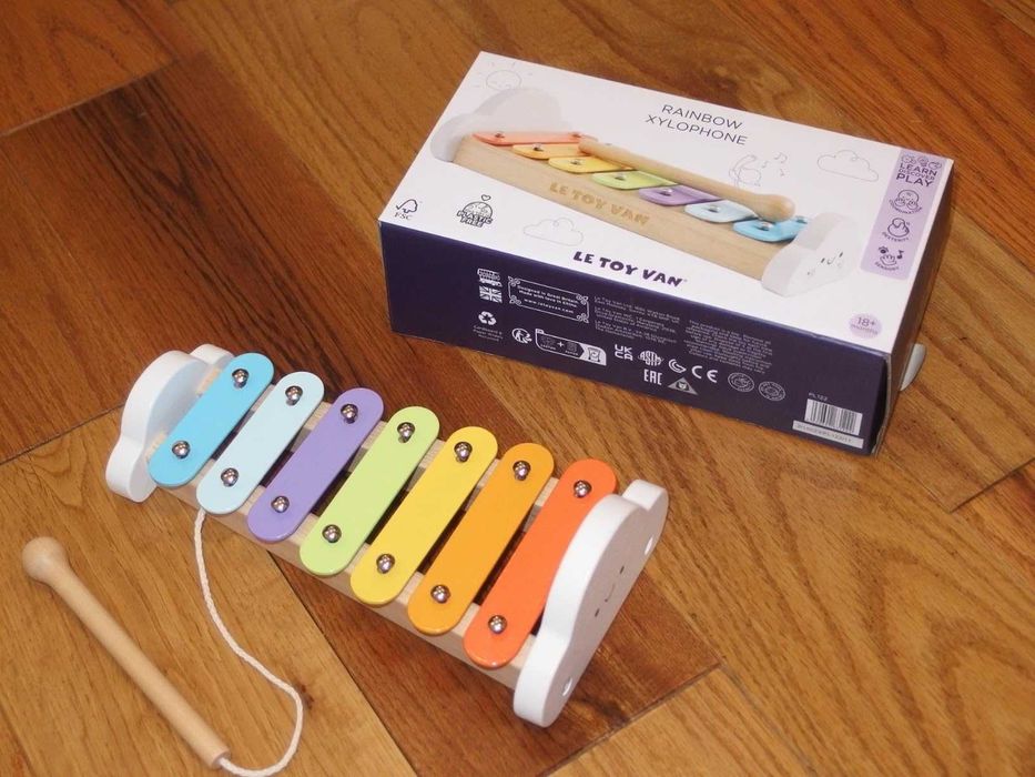 Le Toy Van Образователна музикална играчка ксилофон за малки деца