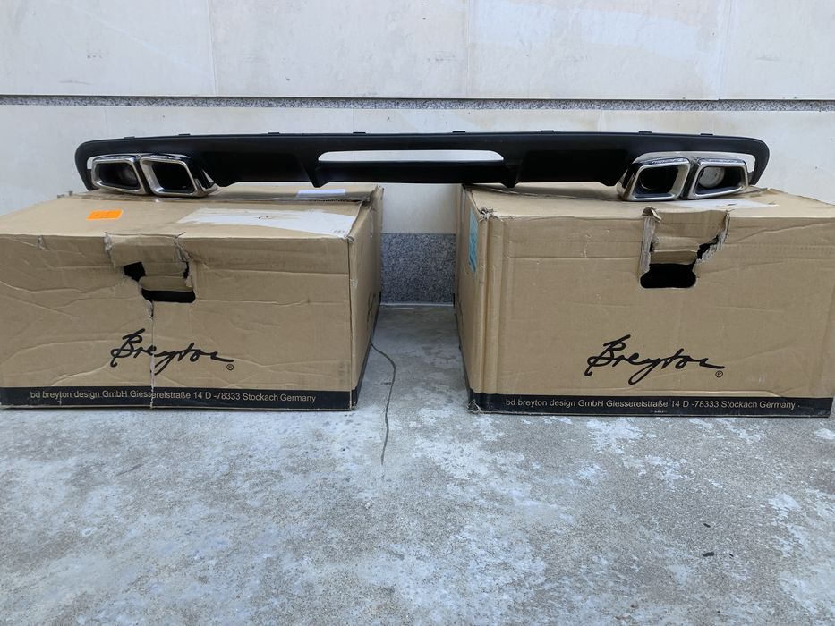 Дифузьор и накрайници CLS63 AMG W218 гърне с АМГ и без пакет BRABUS