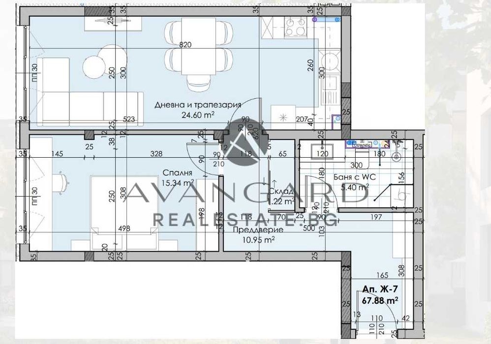 Продава се Двустаен апартамент в Пловдив, Остромила - 74 кв.м за 637 €/кв.м - Снимка #4