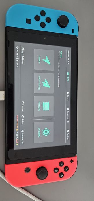 Nintendo Switch V1 modat software, versiunea Unpatched, original