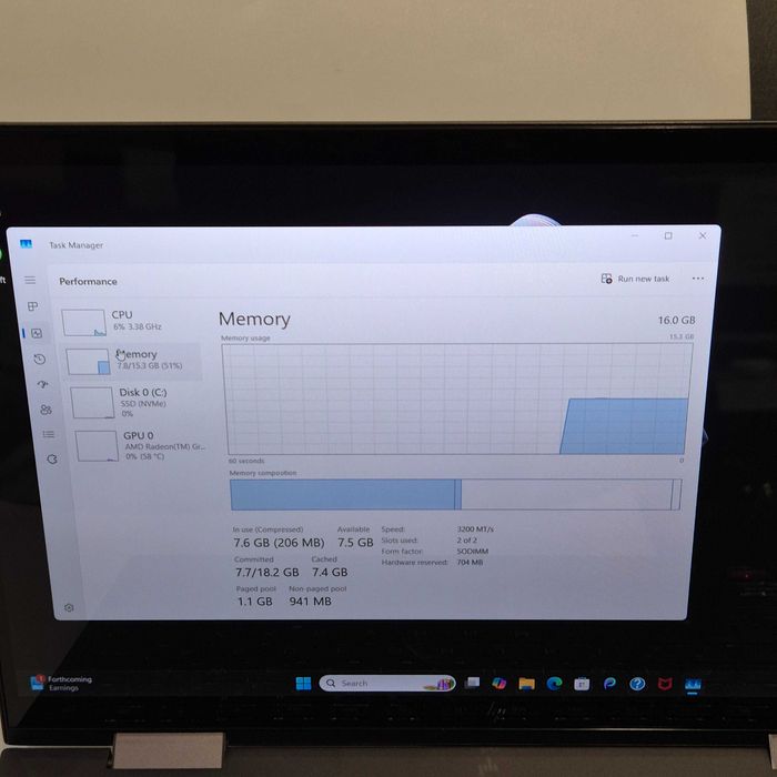 Hope Amanet P8 - HP Envy X360 Ryzen 7 5800H / 16GB Ram | Touchscreen