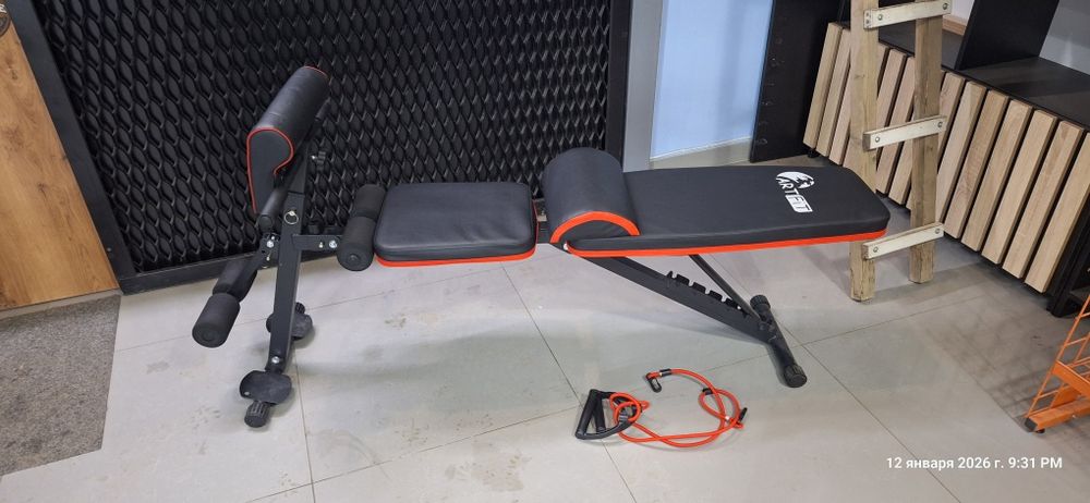 Скамья для жима, пресс, бицепс