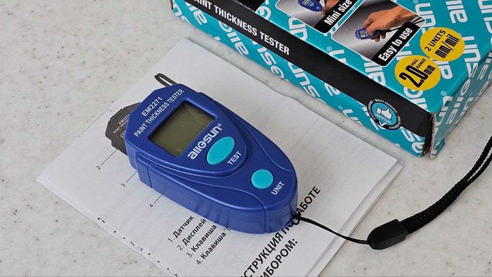 Тестер за дебелината на лаковото покритие за автомобили