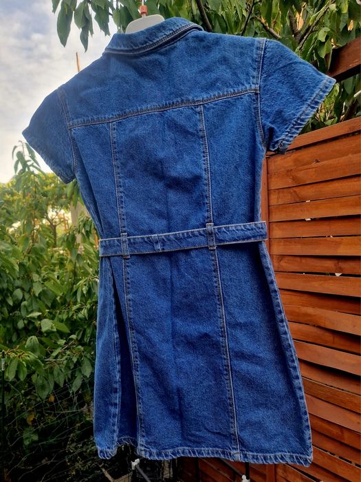 Sarafan jeans koton 9-10 ani