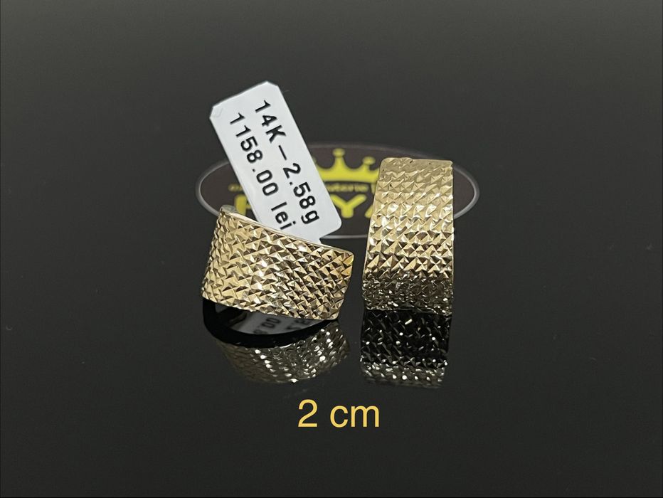 Bijuteria Royal CB : Cercei dama aur 14K 585  2,58 grame