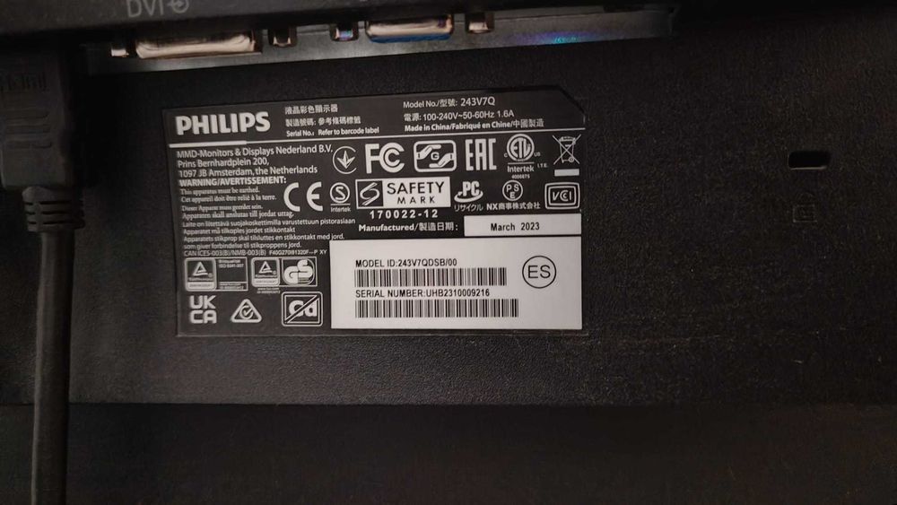 Monitor Philips 24 inch 75Hz