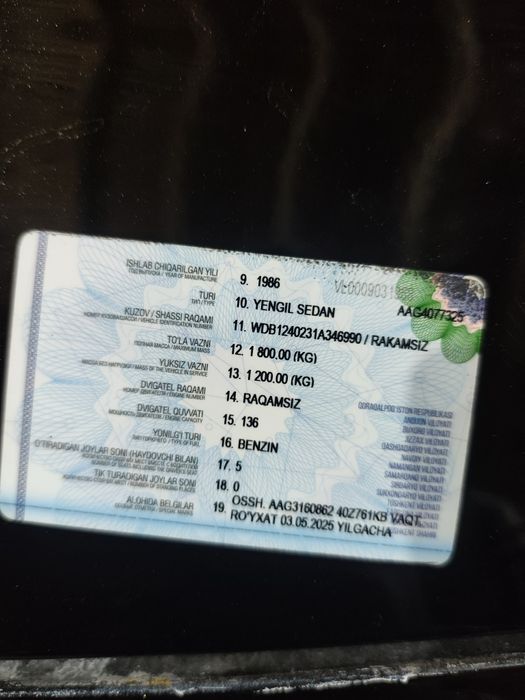 Мерседес w124 86йил Бартер Обмен Килинади Жигули Йоки Волга