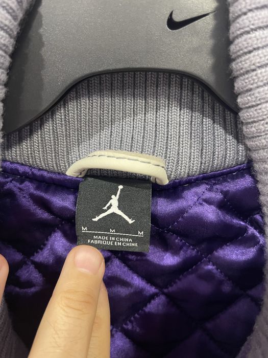 M Яке Nike Air Jordan Plaid Letterman Destroyer Varsity Bomber Jacket