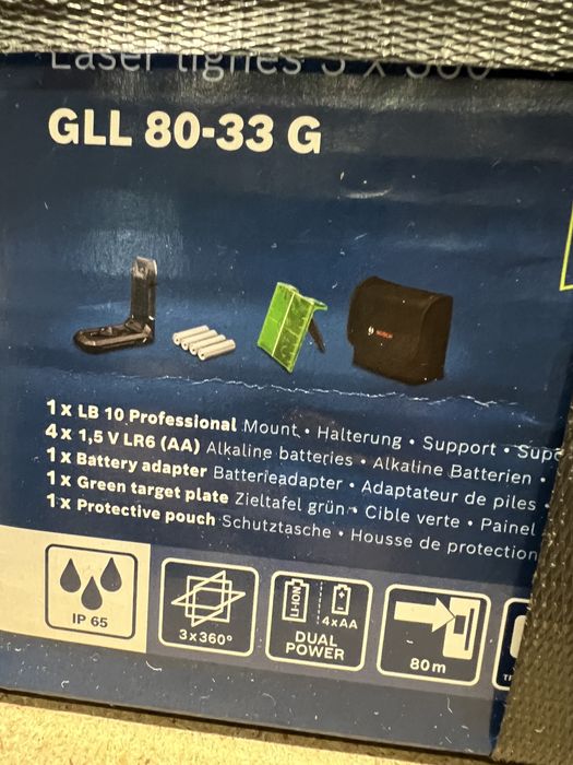 Nivele  laser Bosch  GLL 3-80 G/GLL 3-50-Sigilate