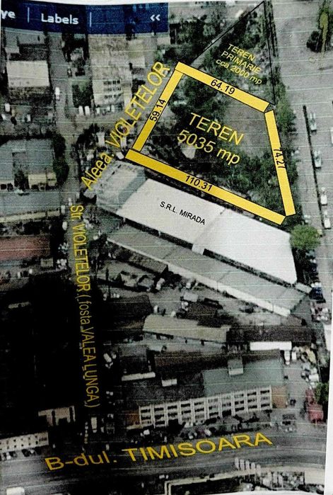 Vanzare 5035 mp teren sector 6, intrare din Bdul Timisoara