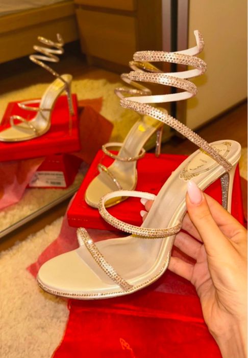 Sandale Rele Caovilla piele naturala pe stoc