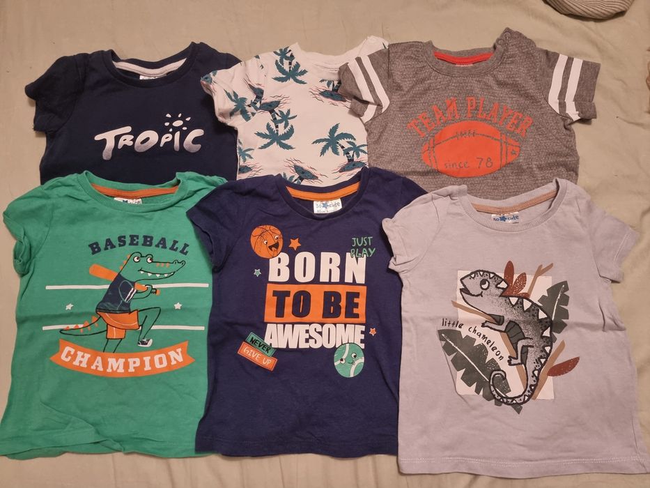 Lot 15 tricouri marimea 80