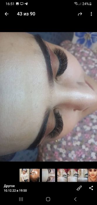 Наращивание ресницы по 150000 любой обьём эффект