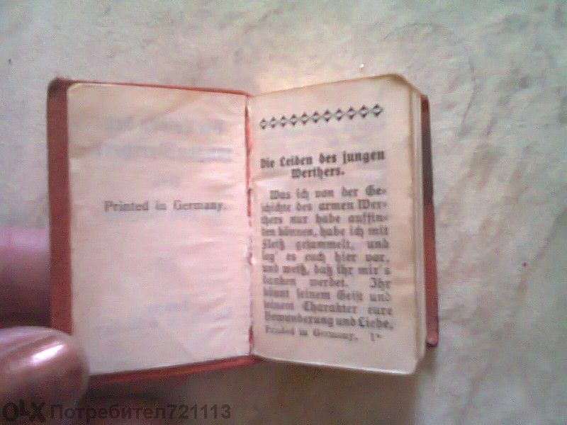 За Колекционери!-мини кн.1926г."страданията на младия Вертер"-Гьоте