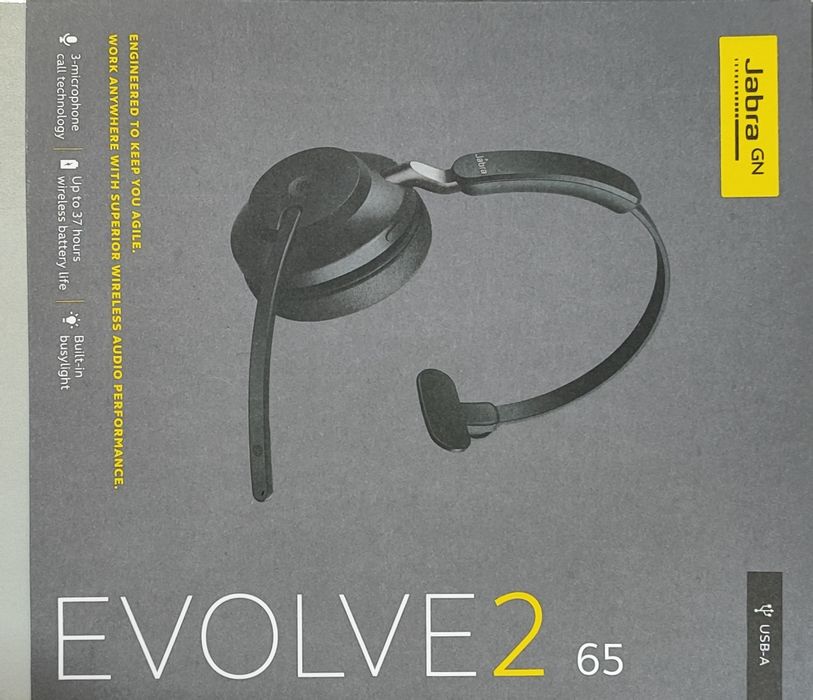 Наушники Jabra Evolve2 65, Link380a MS Mono Black