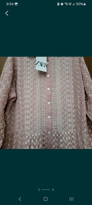 Rochie noua Zara broderie englezeasca