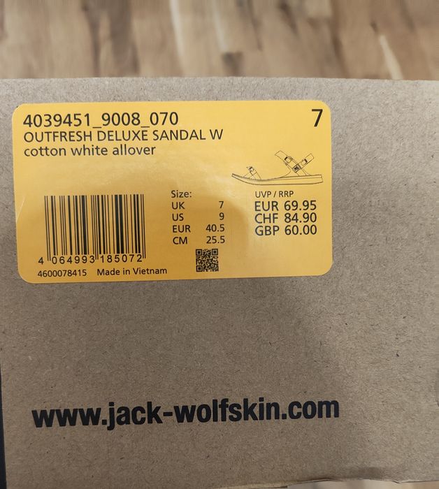Сандали JackWolfskin 40.5