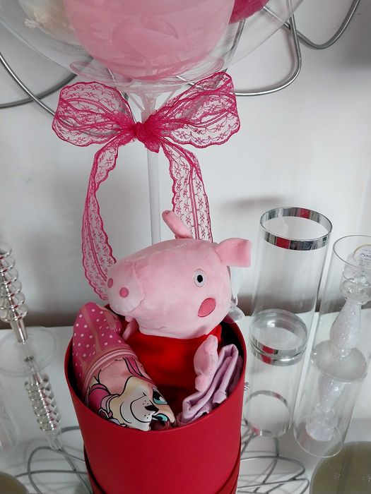 Балон с надпис и подаръчна кутия