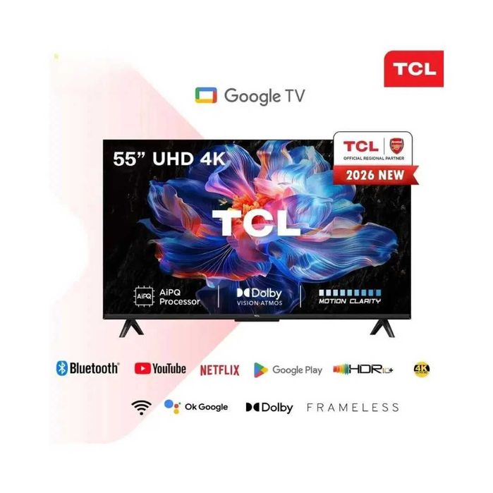 Телевизор TCL 55 T6D 120Hz Qled HDR10+Dolby atmoos 4K ULTRA HD 2x pult
