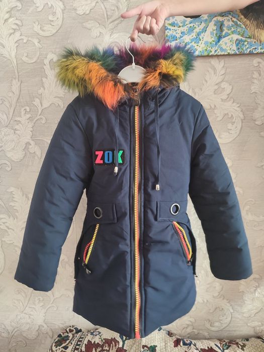 Детский пуховик на девочку б/у