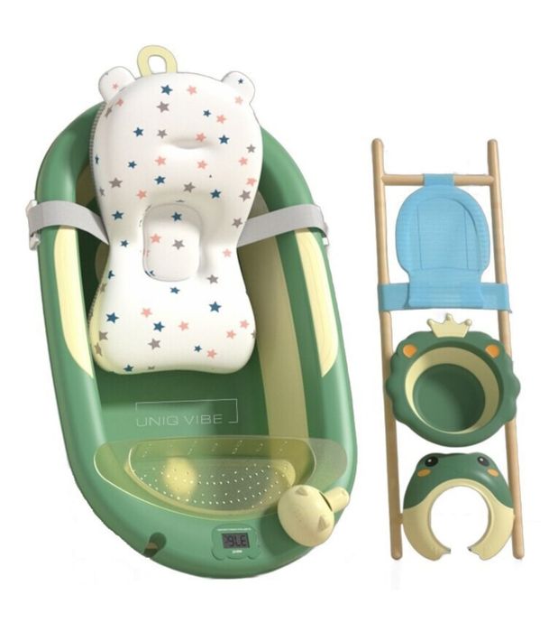 Set cadita, vana baie cu accesorii