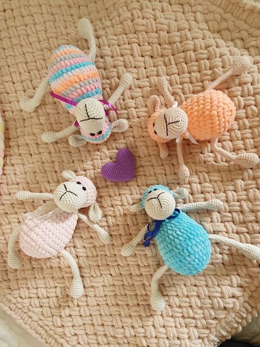 Мягкие игрушки барашки,ручная работа