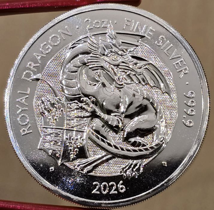 UK Royal Mint Tudor Beasts monede lingou argint 999