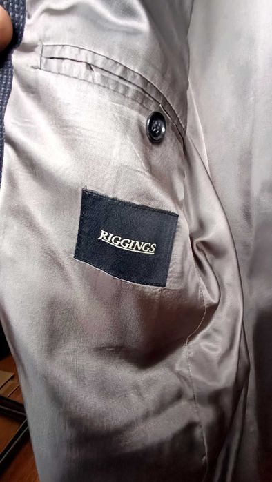 Vand sacou barbatesc albastru-gri