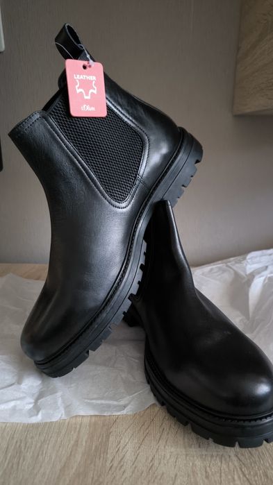 Ghete bărbați s'oliver piele mărimea 44