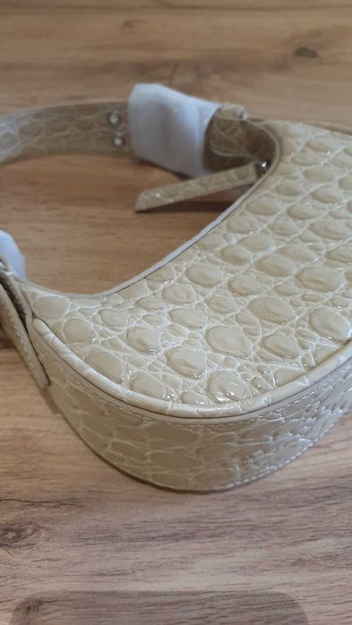 By Far Mini Soho Croco Leather