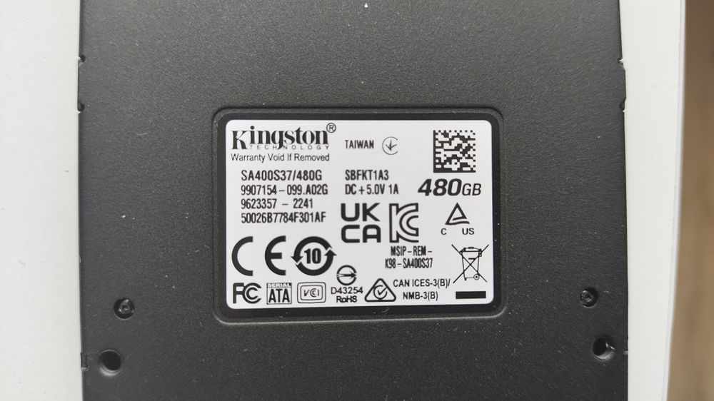 Жесткий диск SSD 480 gb