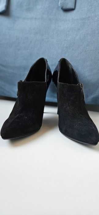 Pantofi, ghete, cizme ScarpaMore, toc 10 cm, nr.39, piele interior-ext