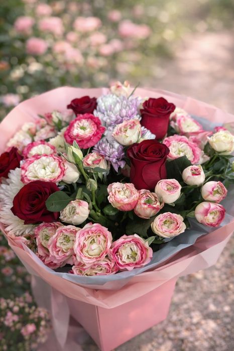 Свежие букеты цветов