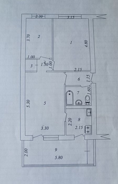 3/5/5 Академ Городок Балкон 2х6