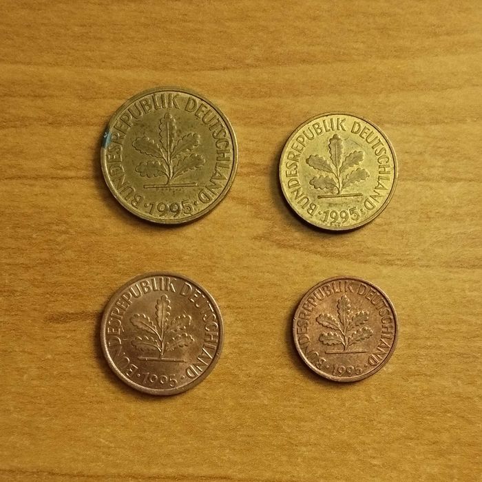 Стари Германски монети от 1995 година