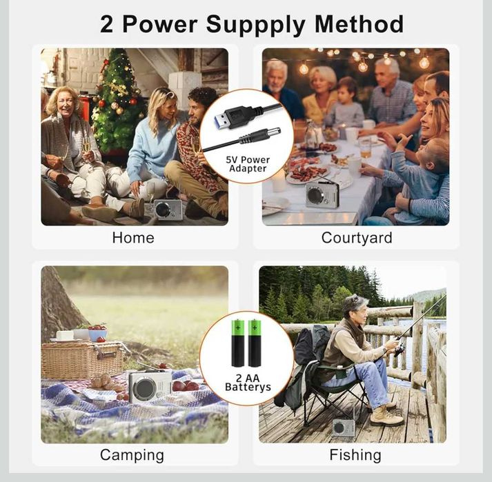 DIGITNOW! Джобен AM/FM радиокасетофон вграден високоговорител