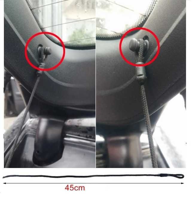 Въже с щипки за кора на багажник - AUDI, SEAT, SKODA, VW, 2бр