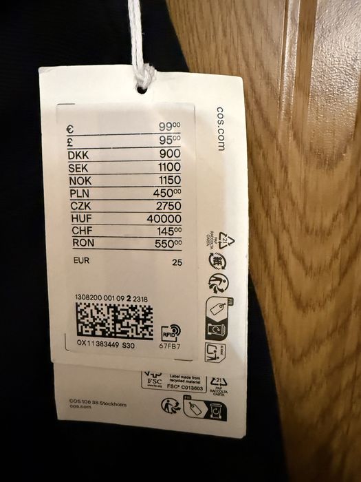 Дамски дънки COS – черен, нов с етикет