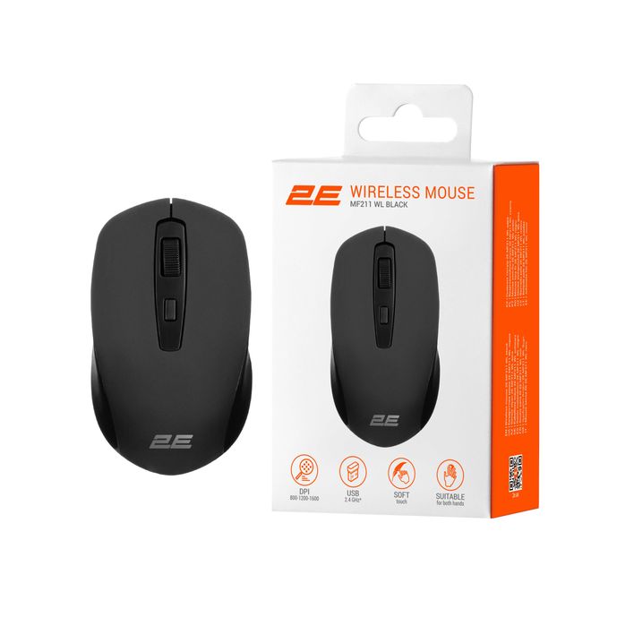 } Мышь 2E MF211 WL Black