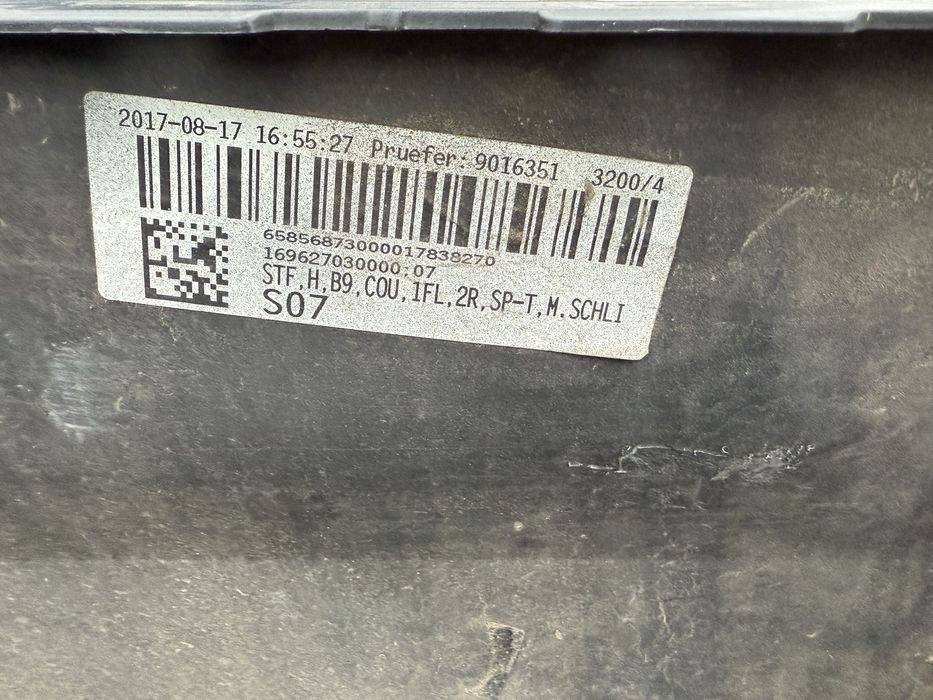 Bara spate Audi A5 2016-2019 originala cu senzori completa