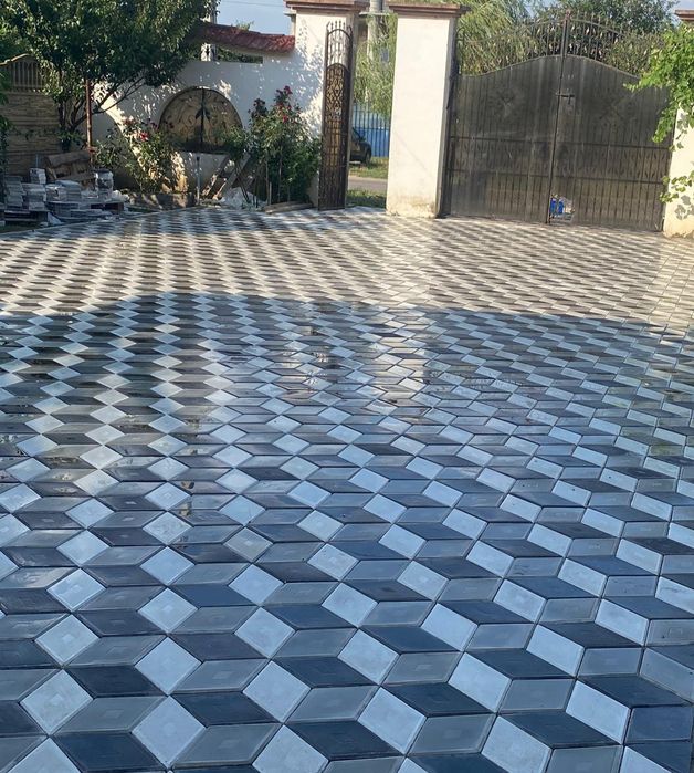 Pavele pentru zone rezidențiale Montaj pavaje manopera dale borduri